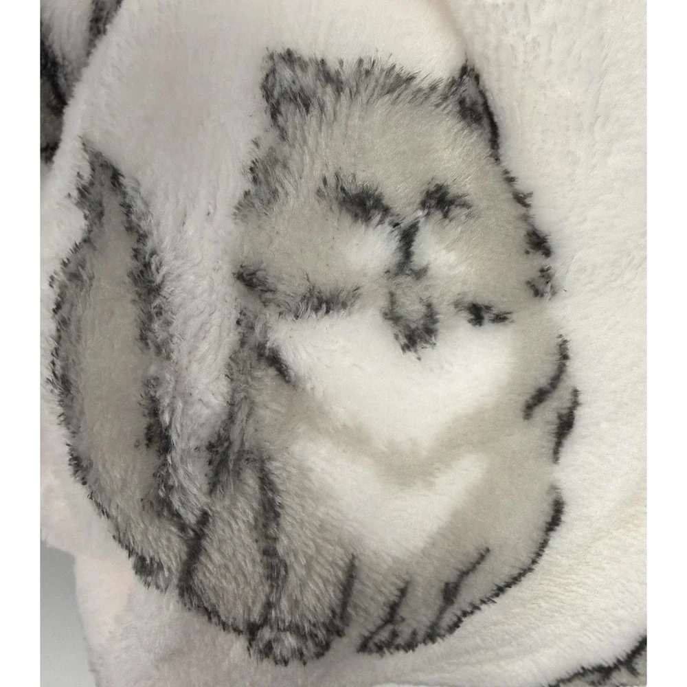 NWT Berkshire LusterSoft Throw Blanket All Over Cats 50